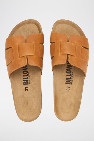 Mules en cuir - Orange