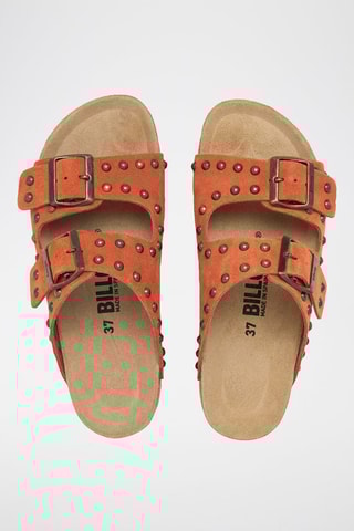 Mules em nobuck - Laranja