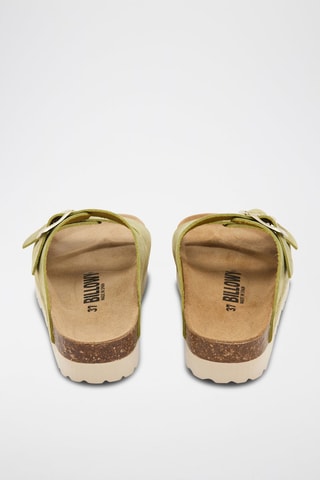 Mules em nobuck - Verde