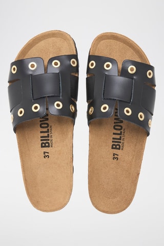 Mules en cuir - Noir