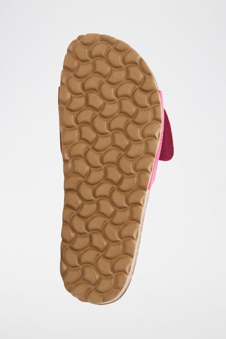 Mules en nubuck - Fuchsia