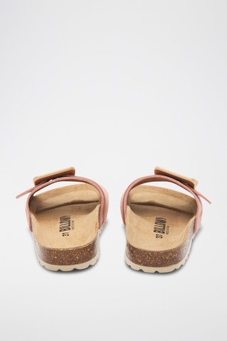 Mules en nubuck - Saumon