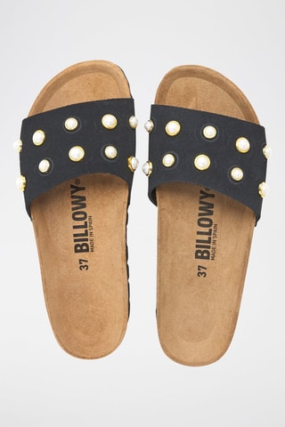 Mules en nubuck - Noir