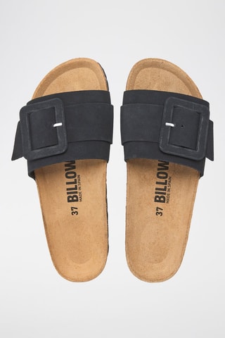 Mules en nubuck - Noir