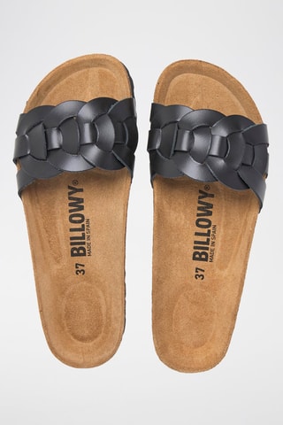 Mules en cuir - Noir