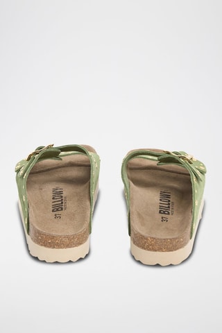 Mules em couro - Verde