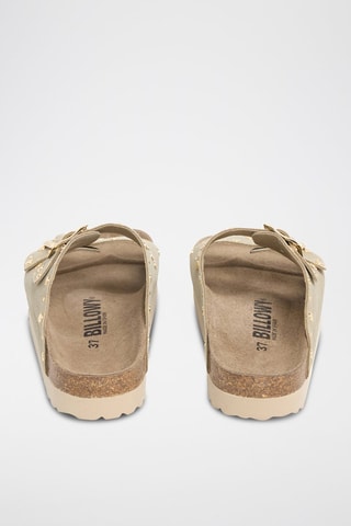 Mules em couro - Caqui