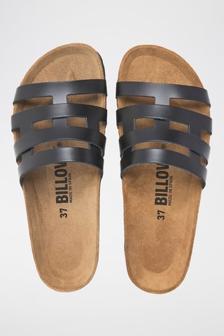 Mules em couro - Preto