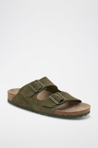 Mules em couro - Verde