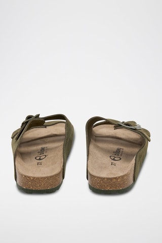 Mules em couro - Verde