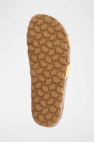 Mules em couro - Amarelo