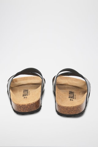 Mules en cuir - Noir