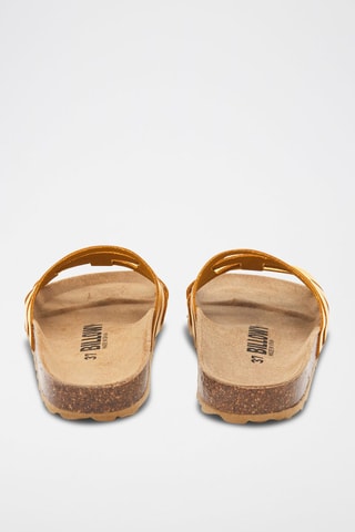 Mules en cuir - Jaune