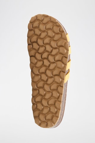 Mules en cuir - Jaune