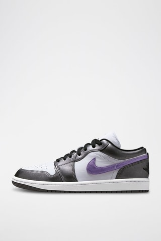 Air Jordan 1 Low en cuir - Blanc et noir