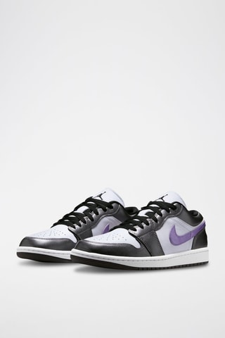 Air Jordan 1 Low en cuir - Blanc et noir