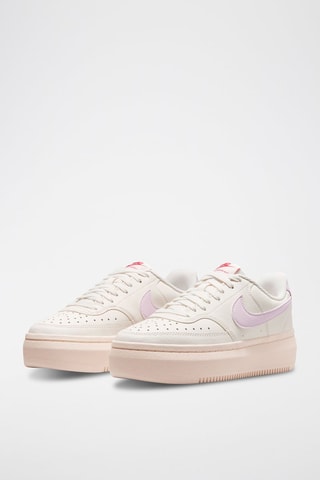 Nike Court Vision Altaen cuir - Ivoire et rose