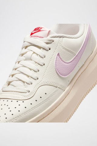 Nike Court Vision Altaen cuir - Ivoire et rose
