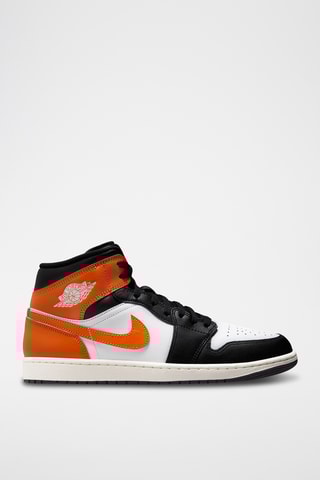 Air Jordan 1 en cuir - Blanc et orange