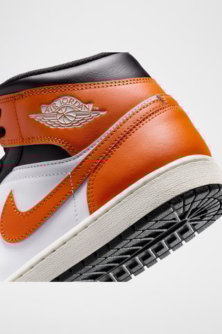 Air Jordan 1 en cuir - Blanc et orange