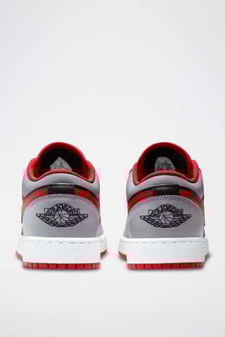 Air Jordan 1 Low (GS) en cuir - Gris clair - Jordan