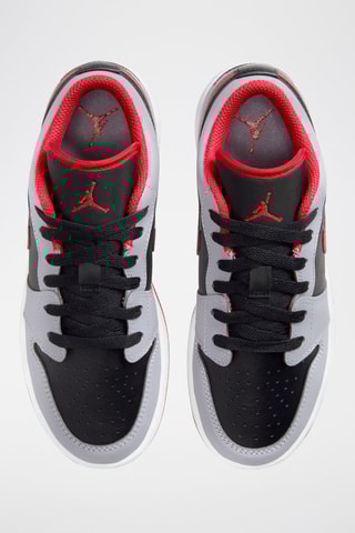 Air Jordan 1 Low (GS) en cuir - Gris clair - Jordan