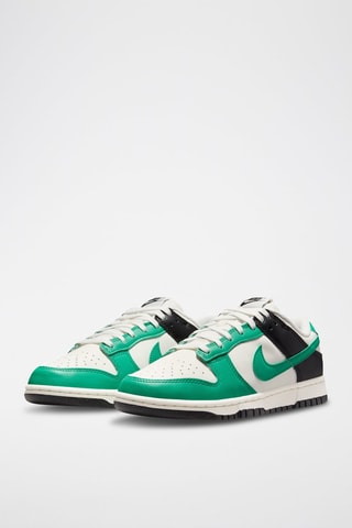 Nike Dunk Low en cuir - Vert clair et noir