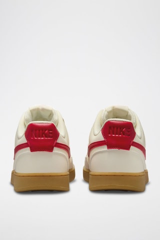 Nike Court Vision Low en cuir - Ivoire et gris