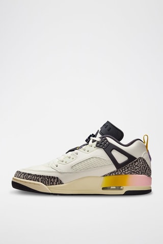 Jordan Spizike en cuir - Blanc et noir