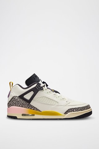 Jordan Spizike en cuir - Blanc et noir