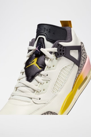 Jordan Spizike en cuir - Blanc et noir