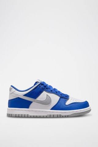 Nike Dunk Low en cuir - Ecru et bleu clair - Nike