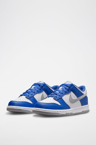 Nike Dunk Low en cuir - Ecru et bleu clair - Nike