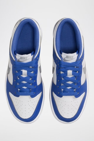 Nike Dunk Low en cuir - Ecru et bleu clair - Nike