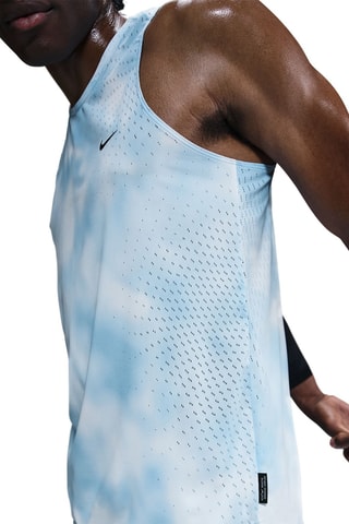 Débardeur de running tie and dye - Bleu clair - Nike