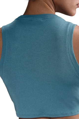 Débardeur court Nike Sportswear Chill Knit - Bleu canard