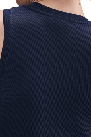 Débardeur court Nike Sportswear Chill Knit - Bleu marine