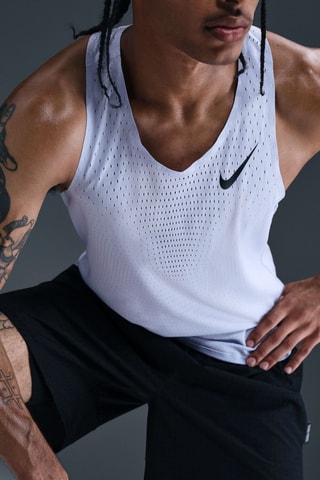 Débardeur de running Nike AeroSwift - Gris clair