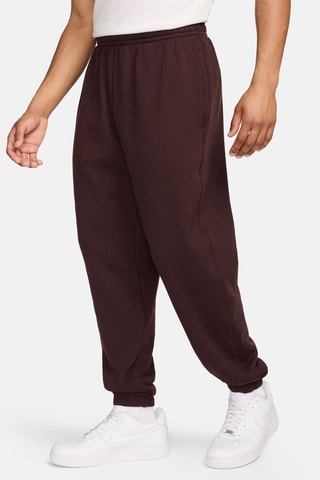 Pantalon ample polaire en laine - Marron