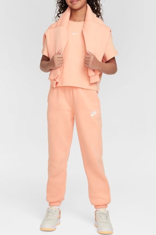 Pantalon polaire taille haute Sportswear Club - Saumon