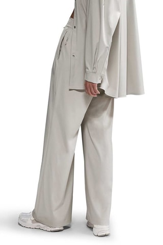 Pantalon ample taille haute - Ecru