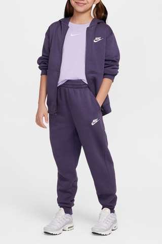 Pantalon polaire taille haute - Violet