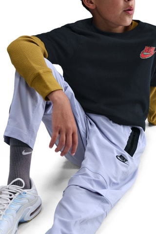 Pantalon polaire Nike Sportswear Tech Woven - Gris clair et noir