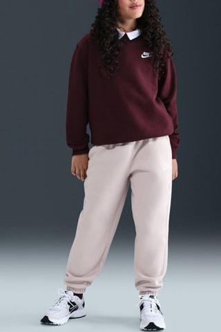 Pantalon polaire taille haute Sportswear Club - Mauve