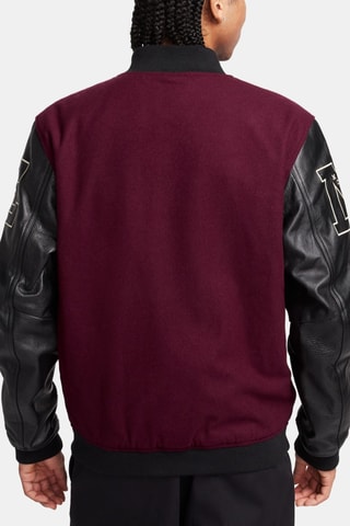 Teddy en laine - Bordeaux et noir