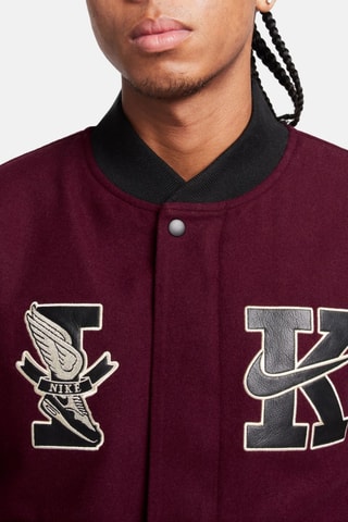 Teddy en laine - Bordeaux et noir