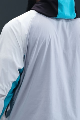 Coupe-vent à capuche - Noir et blanc