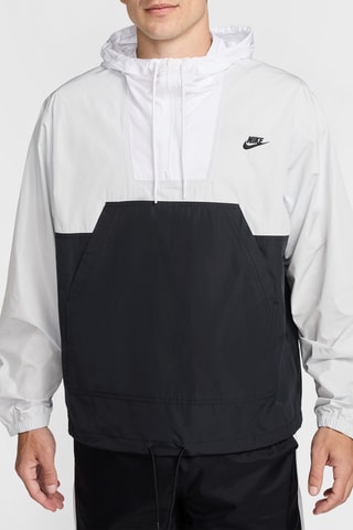 Coupe-vent à capuche - Blanc