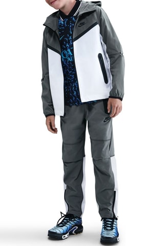 Veste à capuche Nike Tech - Blanc et gris clair