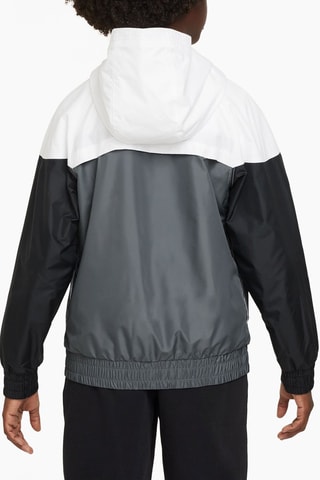 Veste à capuche - Gris et blanc